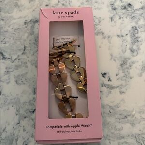 PERFECT Condition: Kate Spade Rose Gold Heart Apple Watch Band